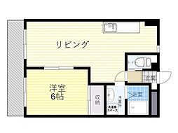 カーサいづみ 1LDKの間取図画像