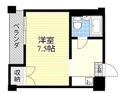 アド・ビル 1Kの間取図画像