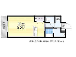 リファレンス大手町 ワンルームの間取図画像