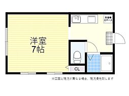 城崎藤野ビル ワンルームの間取図画像