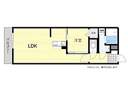 REGINA大分駅南 1LDKの間取図画像