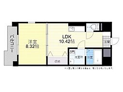 ラメゾンスリジェミヨシ 1LDKの間取図画像