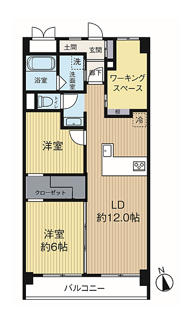お好みの空間に間取り変更可能!
