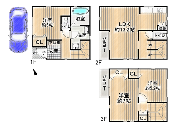 間取りを拡大表示
