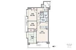 ドラゴンマンション池袋壱番館 3LDKの間取図画像