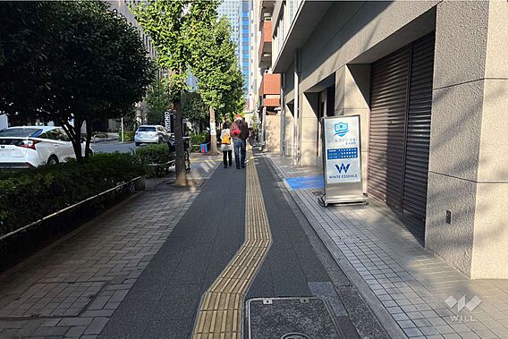 敷地の北西側前...