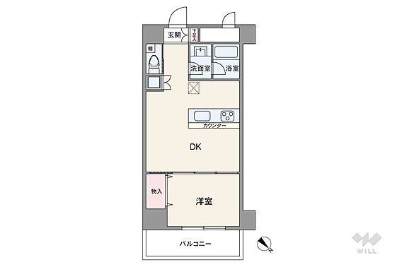 間取りは専有面...