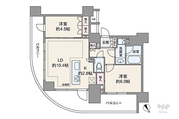 間取りを拡大表示