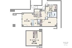 コスモ千駄木 1SLDKの間取図画像