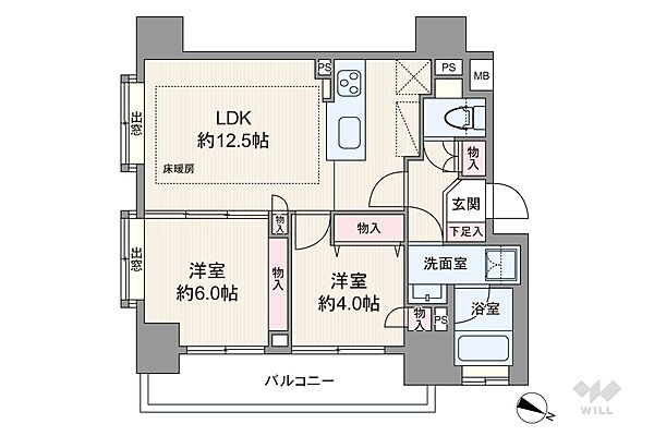 間取りを拡大表示