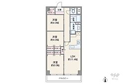 トーア駒込マンション 3SLDKの間取図画像