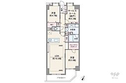 サンクレイドル・レヴィール池袋 2SLDKの間取図画像