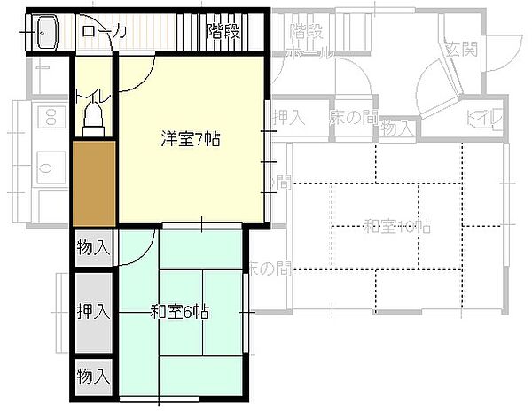 間取りを拡大表示