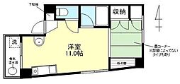 コーポアラビカ ワンルームの間取図画像