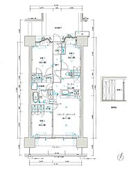ザ・パークハウスオイコス赤羽志茂サードスクエア 3LDKの間取図画像