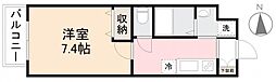 高松市瀬戸内町マンション 1Kの間取図画像