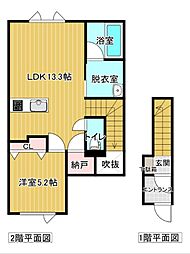 ジュピター 1LDKの間取図画像