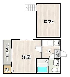 ヒロアーカ新守山 1Kの間取図画像