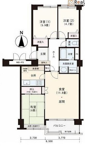 間取りを拡大表示