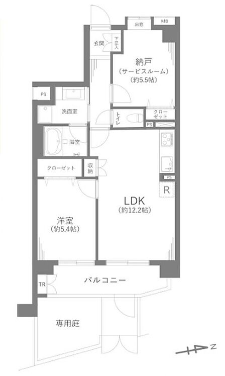1SLDK 間取り