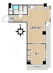 クレードル北千束 3LDKの間取図画像
