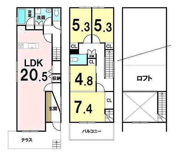 間取りを拡大表示