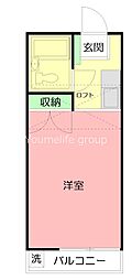ガーデンバレー21 1Kの間取図画像