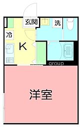 座間市入谷東4丁目新築 1Kの間取図画像