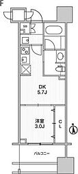 TOPAZ本厚木 1DKの間取図画像