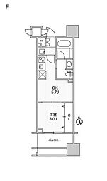 TOPAZ本厚木 1DKの間取図画像