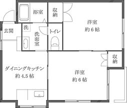 メゾン慶 2Kの間取図画像