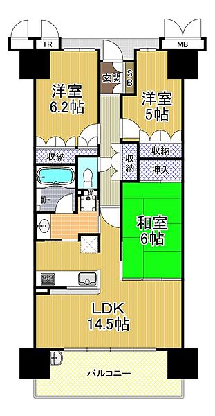 間取りを拡大表示