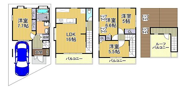 間取りを拡大表示
