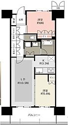ローレルスクエア健都ザ・レジデンスセカンドステージ 2LDKの間取図画像