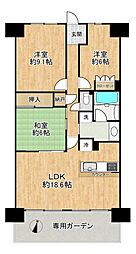 ジェイグラン・エル茨木 3LDKの間取図画像