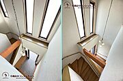 ２階から見た吹抜けです。※リフォーム前の写真です。