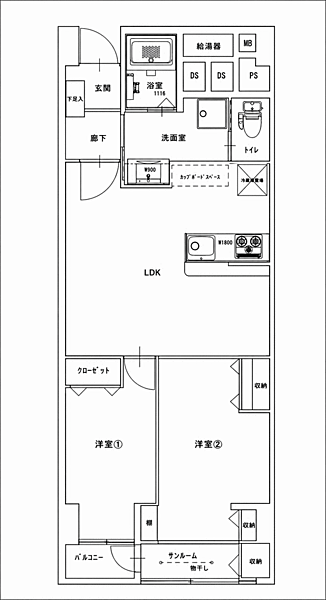 間取りを拡大表示