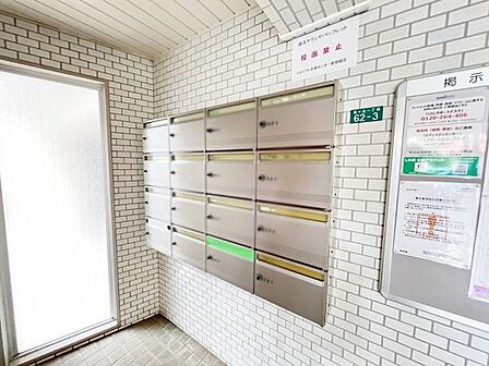 居住者用郵便受けです。