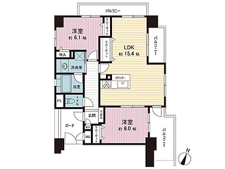 間取図です。図面と異なる場合は現況を優先させていただきます。