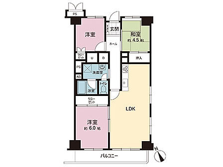 3LDK 間取り