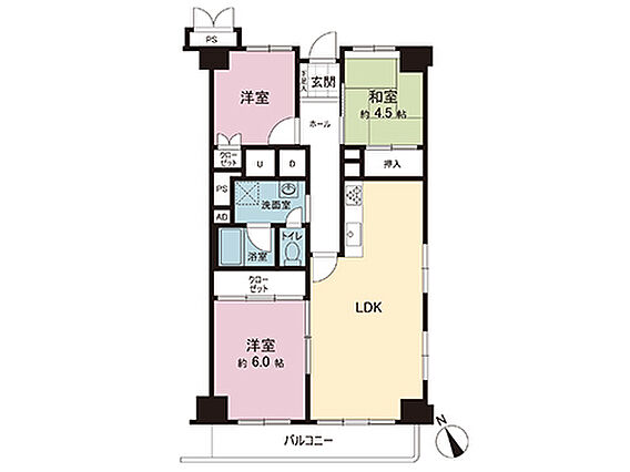 間取図です。図...