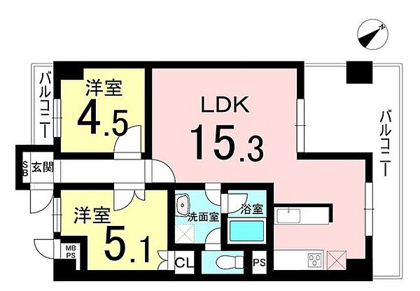 間取りを拡大表示