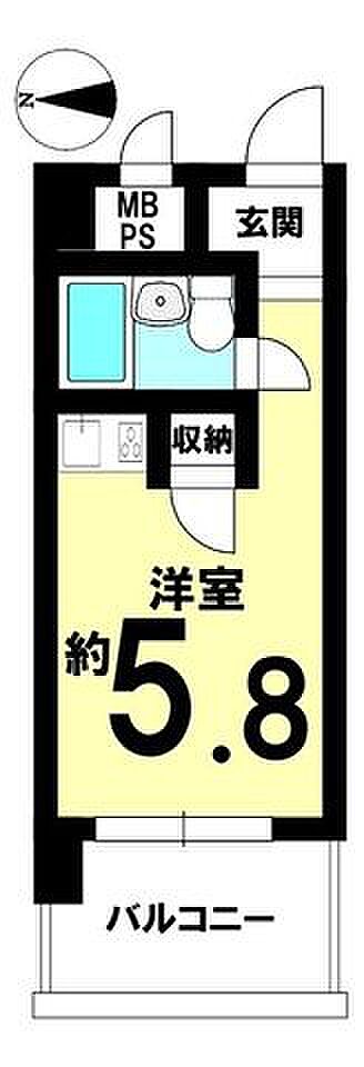 1R 間取り