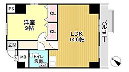 ロイヤルリゾート琵琶湖 1LDKの間取図画像