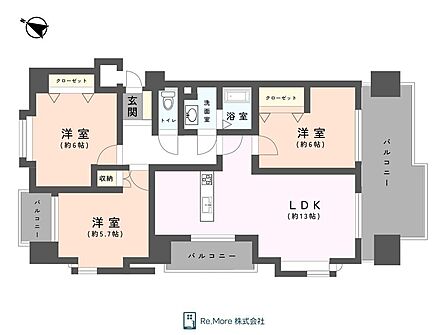 全居室5帖以上のゆとり設計。家族それぞれの時間も大切にできる3LDK。