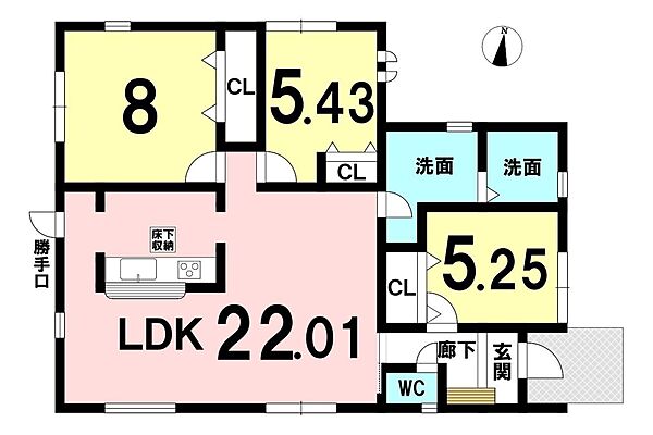 間取りを拡大表示