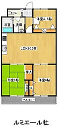 ルミエール社 3LDKの間取図画像