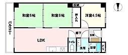 シャトレハイツ屋島 3LDKの間取図画像