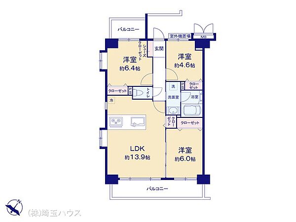 間取りを拡大表示