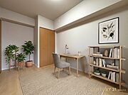 【洋室】ナチュラルな雰囲気で落ち着いて過ごせる洋室※一部CG加工
